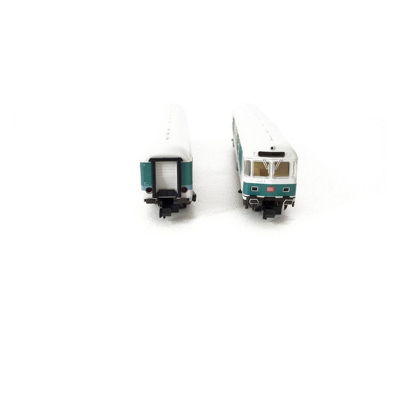 2 voitures BDmrzf 784.2 - ABnrzb 772.3. DB Ep V-N 1/160-MINITRIX 15467