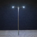 Lampadaire 2 bras à LED 12 V - 93 mm - HO 1/87 - FALLER 180203