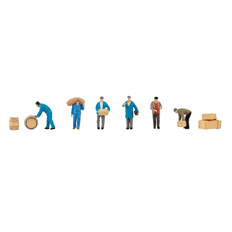 6 Ouvriers avec accessoires -HO 1/87-FALLER 151609