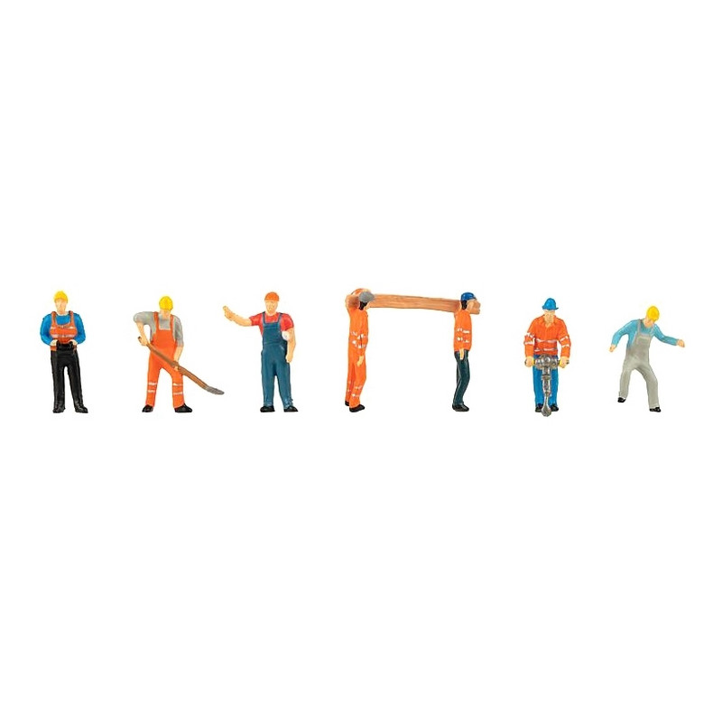 7 Ouvriers de chantier -HO 1/87-FALLER 151665