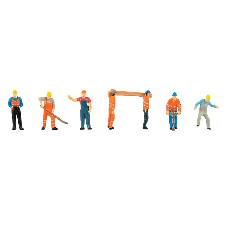 7 Ouvriers de chantier -HO 1/87-FALLER 151665