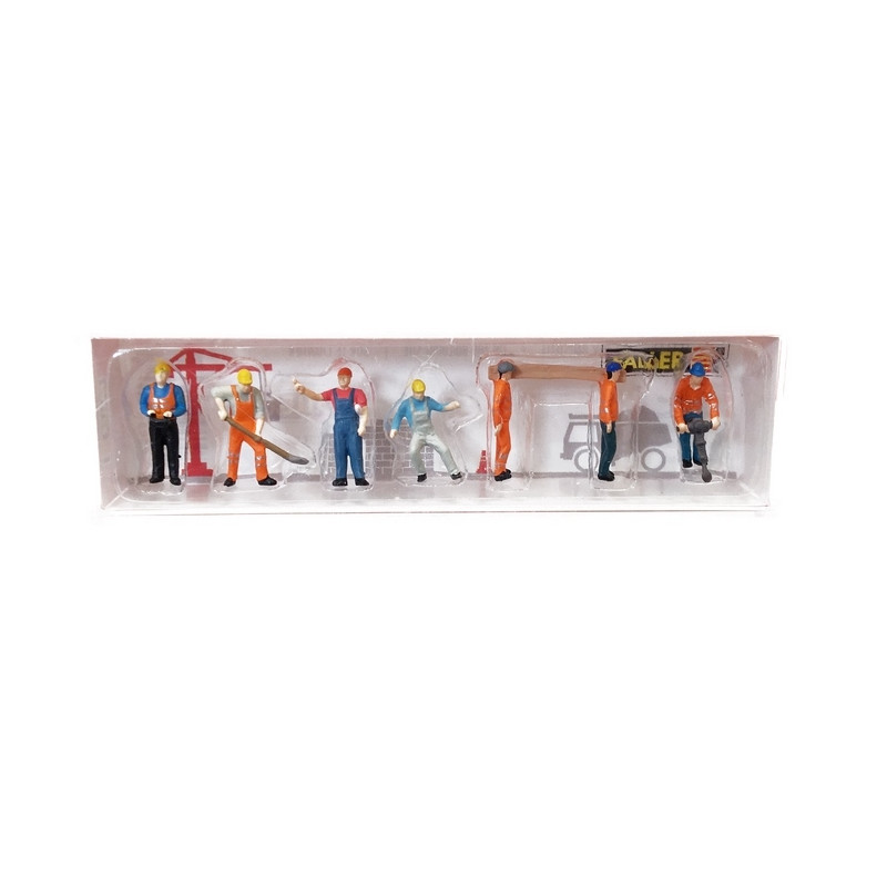 7 Ouvriers de chantier -HO 1/87-FALLER 151665