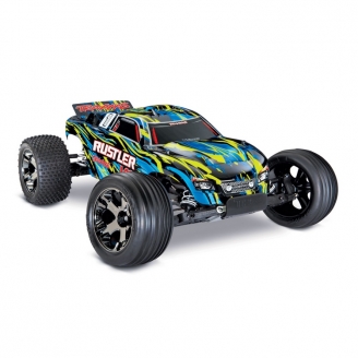 Rustler VXL ID TSM 4X2 Jaune-1/10-TRAXXAS 37076-4J