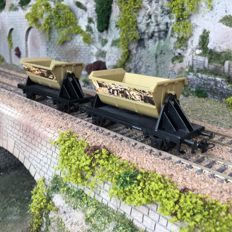SNCF SGW WAGON Tremie A Bogies Transport De Minerai Roco Ref 4386F EUR