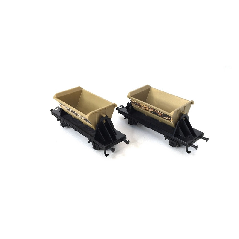 2 Wagons transport de pépites d'or "Jim Knopf" 3R-HO-1/87-MARKLIN 44822