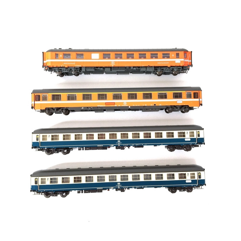 8 voitures Amsterdam / Paris Ep IV SNCB-HO 1/87-LSMODELS MW1907