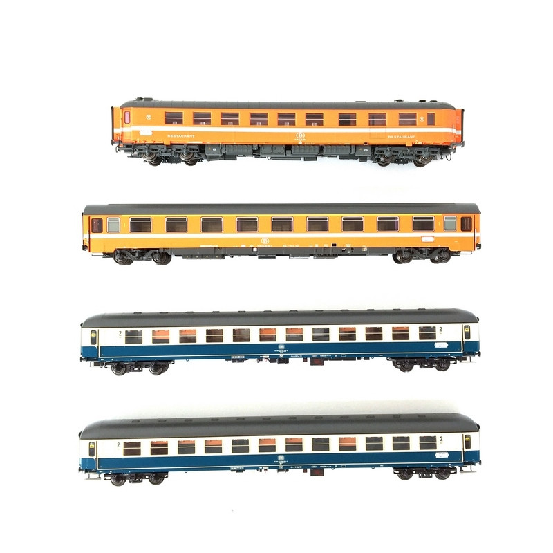 8 voitures Amsterdam / Paris Ep IV SNCB-HO 1/87-LSMODELS MW1907