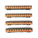 8 voitures Amsterdam / Paris Ep IV SNCB-HO 1/87-LSMODELS MW1907