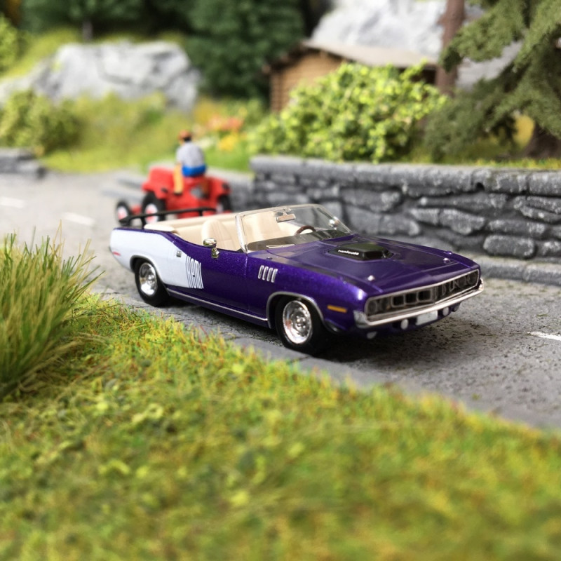 Plymouth Barracuda HEMI Convertible Plum Crazy-HO 1/87-RICKO 38283