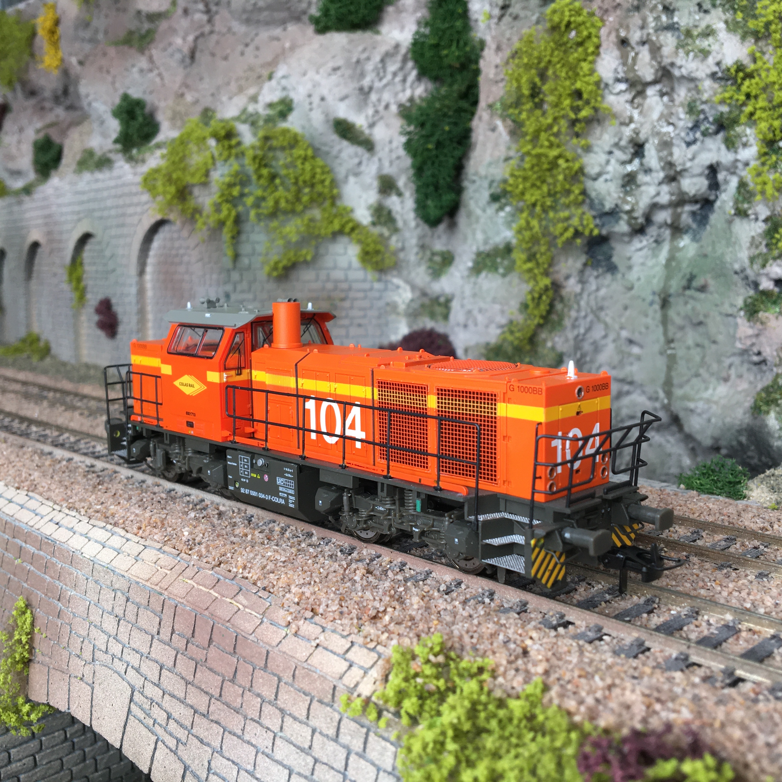 Locomotive diesel Vossloh G1000 COLAS RAIL 104, Ep VI-HO-Mehano 90272