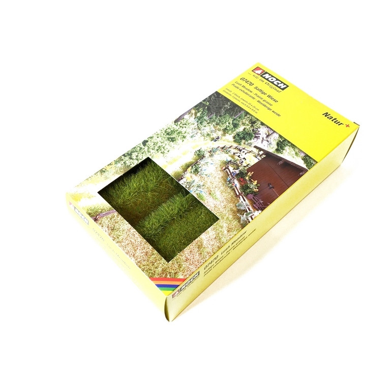 2 Tapis d'Herbe Prairie 25 x 25 cm "NATUR +"-HO-1/87-NOCH 07470