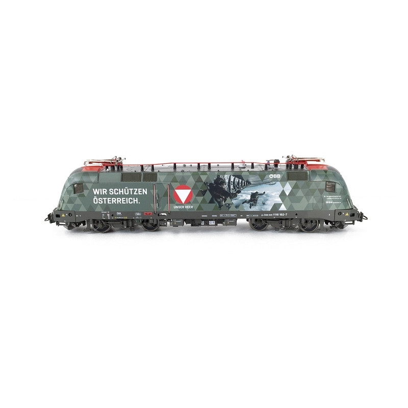 Locomotive 1116 182-7 Bundesheer ÖBB Ep VI digital son -HO 1/87-ROCO 70492