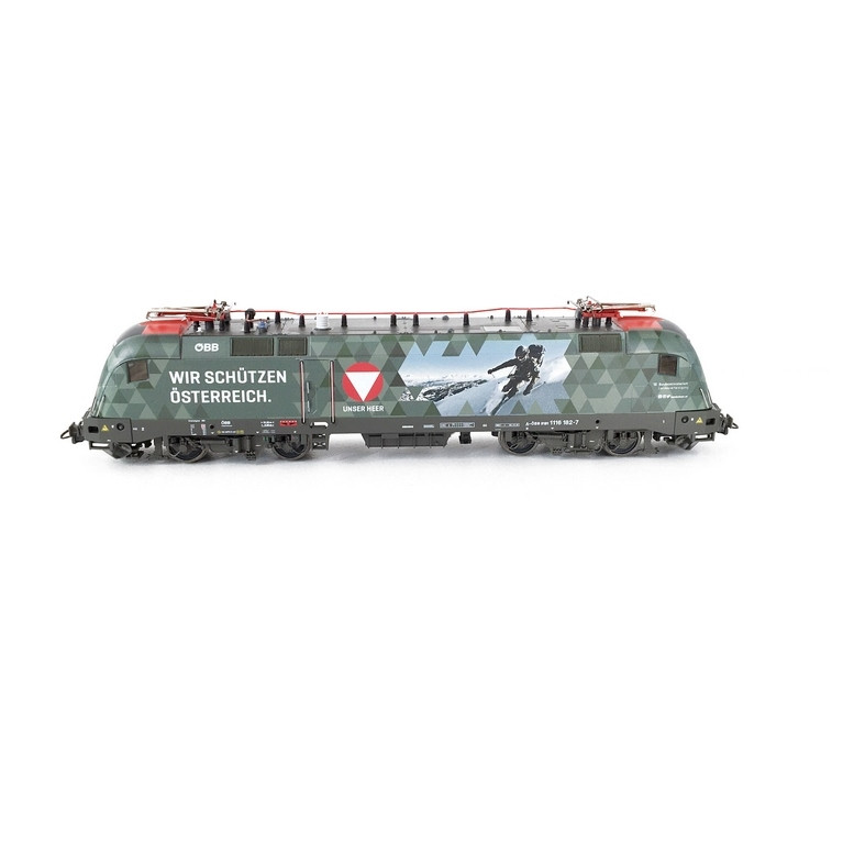 Locomotive 1116 182-7 Bundesheer ÖBB Ep VI digital son -HO 1/87-ROCO 70492