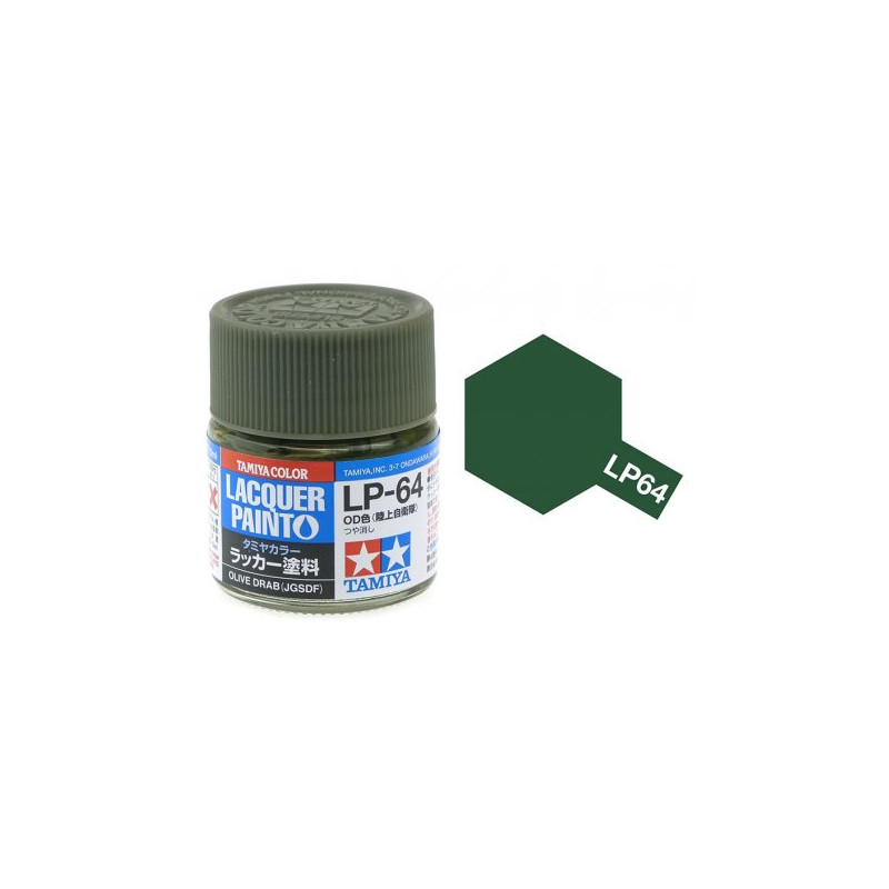 Vert Olive (JGSDF) pot de 10ml-TAMIYA LP64 Vert Olive (JGSDF) pot de 10ml-TAMIYA LP64
