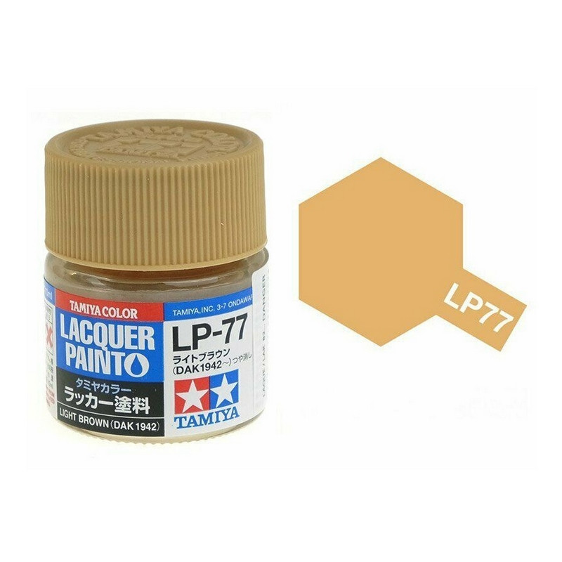 Marron (DAK 1942) pot de 10ml-TAMIYA LP77 Marron (DAK 1942) pot de 10ml-TAMIYA LP77