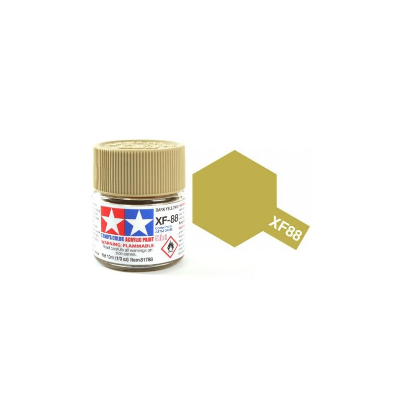 Jaune Sombre 2 mat pot de 10ml-TAMIYA XF88