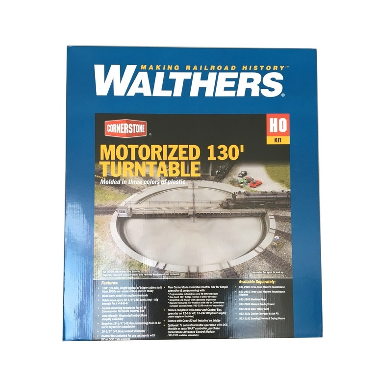Pont tournant motorisé Ø 47.8 cm-HO 1/87-WALTHERS 933-2859