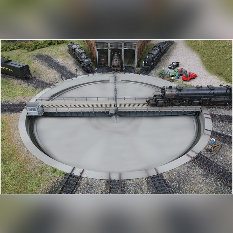 Walthers Corn 933–2851 – Plaque Tournante Silverstone Motorisée – 110' (33,5 M) – Pour Locomotives 38,7 Cm – DC/DDC – Indexation 99 Voies