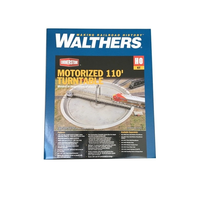 Pont tournant motorisé Ø 41.7cm-HO 1/87-WALTHERS 933-2851