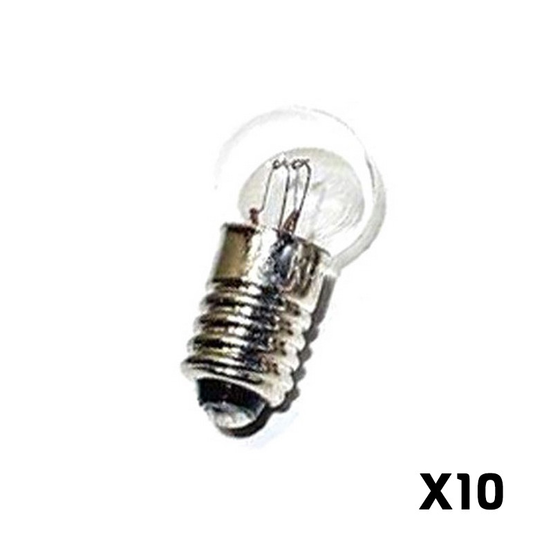 10 Ampoules a vis Blanches, 19 volts - HO 1/87 - MARKLIN E600200