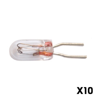 10 Ampoules 19V / 70mA, T1 BI-FILS - HO 1/87 - MARKLIN E610040