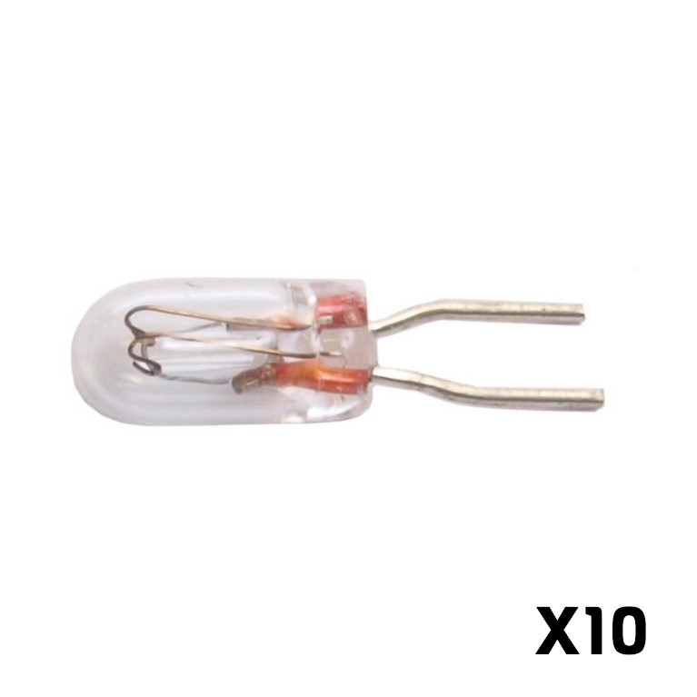 10 Ampoules 19V / 70mA, T1 BI-FILS - HO 1/87 - MARKLIN E610040