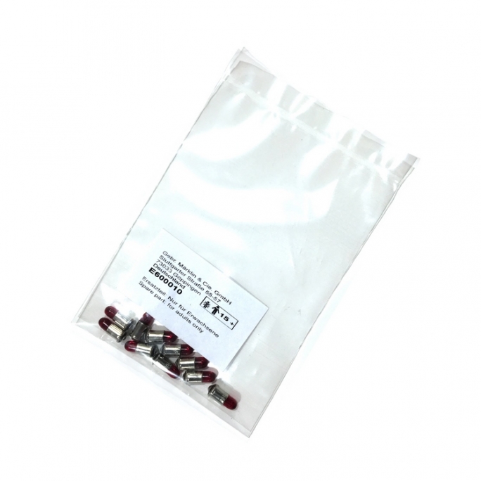 10 Ampoules à douille rouge Q10 - HO 1/87 - MARKLIN E600010
