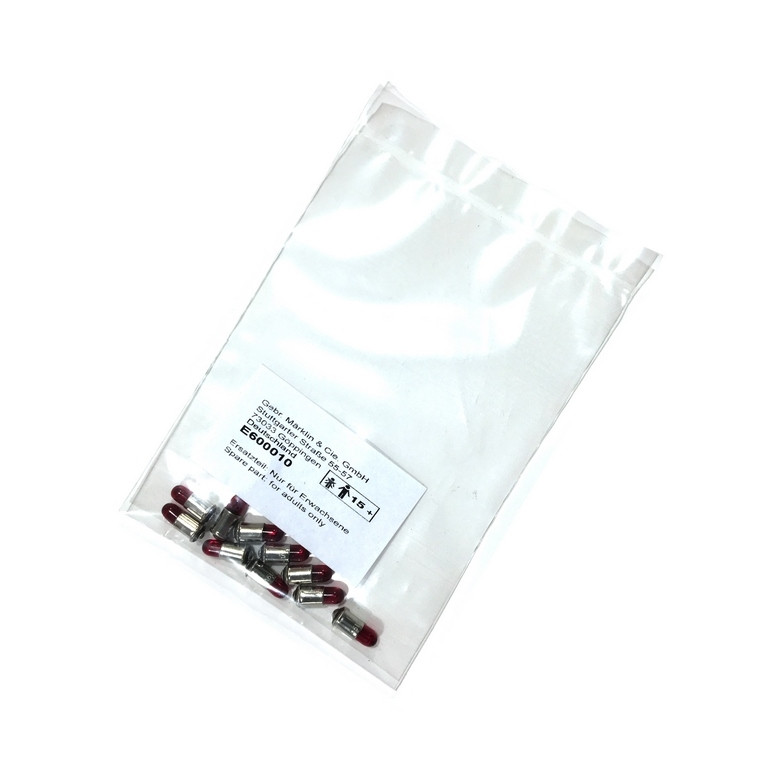 10 Ampoules à douille rouge Q10 - HO 1/87 - MARKLIN E600010