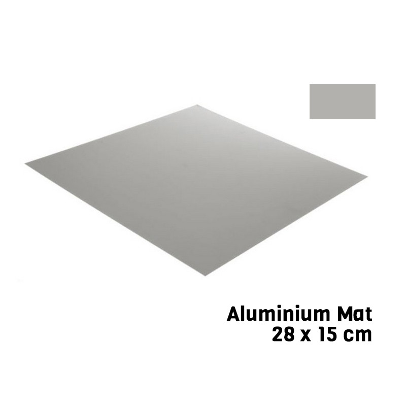 Feuille Aluminium Mat 28 X 15 cm Bare Metal - BMF BM011