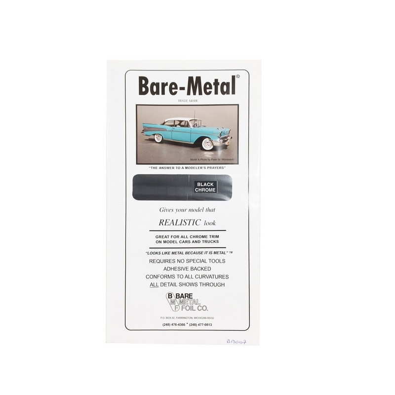 Feuille Black Chrome 28 X 15 cm Bare Metal - BMF BM007