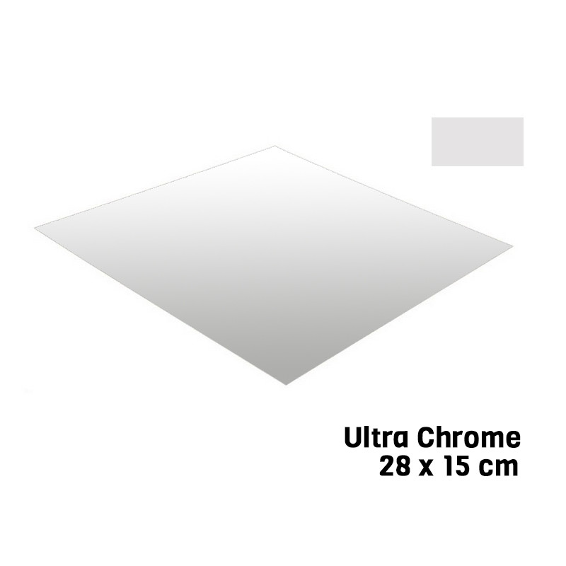 Feuille Ultra Bright Chrome 28 X 15 cm Bare Metal - BMF BM004