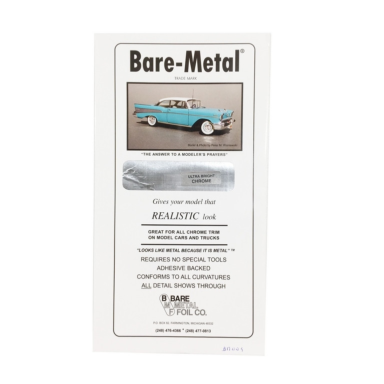 Feuille Ultra Bright Chrome 28 X 15 cm Bare Metal - BMF BM004