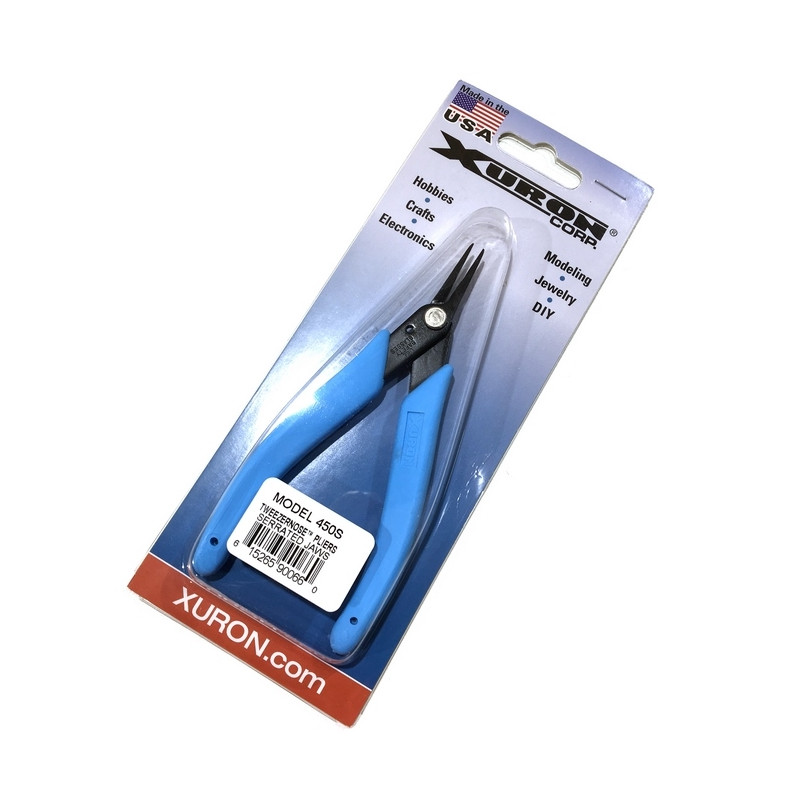 Pince à bec fin, dentelé - XURON CORP 450S