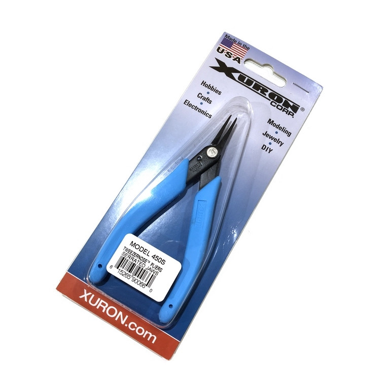 Pince à bec fin, dentelé - XURON CORP 450S