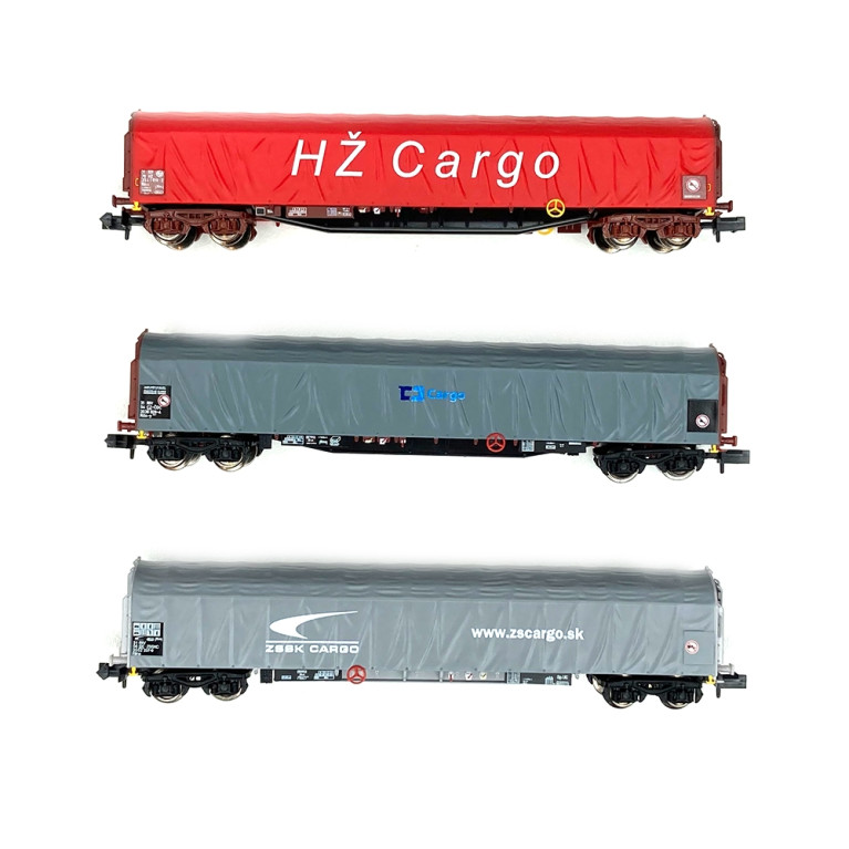 3 wagons bâchés Rilns cargo Ep VI -N 1/160-MINITRIX 15116