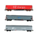 3 wagons bâchés Rilns cargo Ep VI -N 1/160-MINITRIX 15116