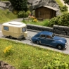 Peugeot 203 + Caravane Eriba-HO 1/87-SAI 2518