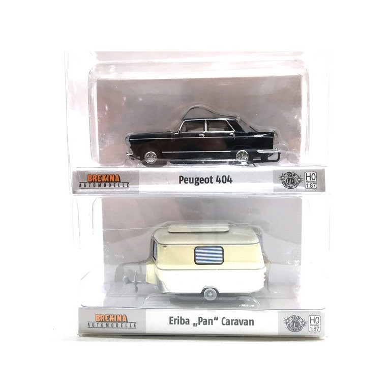 Peugeot 404 + Caravane Eriba-HO 1/87-SAI 2339