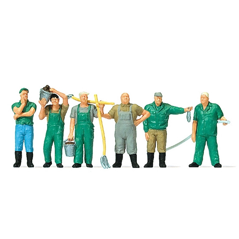 6 employés de Zoo - HO 1/87 - MERTEN 212559