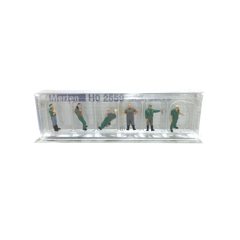 6 employés de Zoo - HO 1/87 - MERTEN 212559