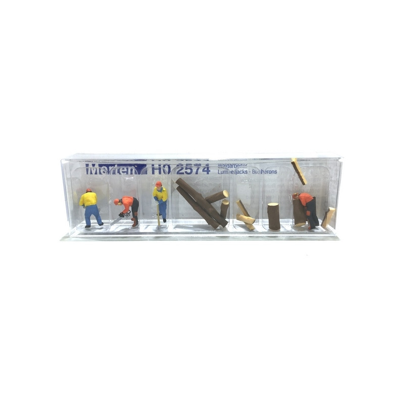 Bûcherons + Accessoires - HO 1/87 - MERTEN 212574