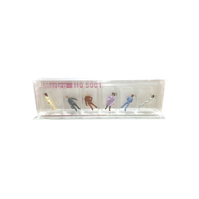6 Voyageurs - HO 1/87 - MERTEN 215001