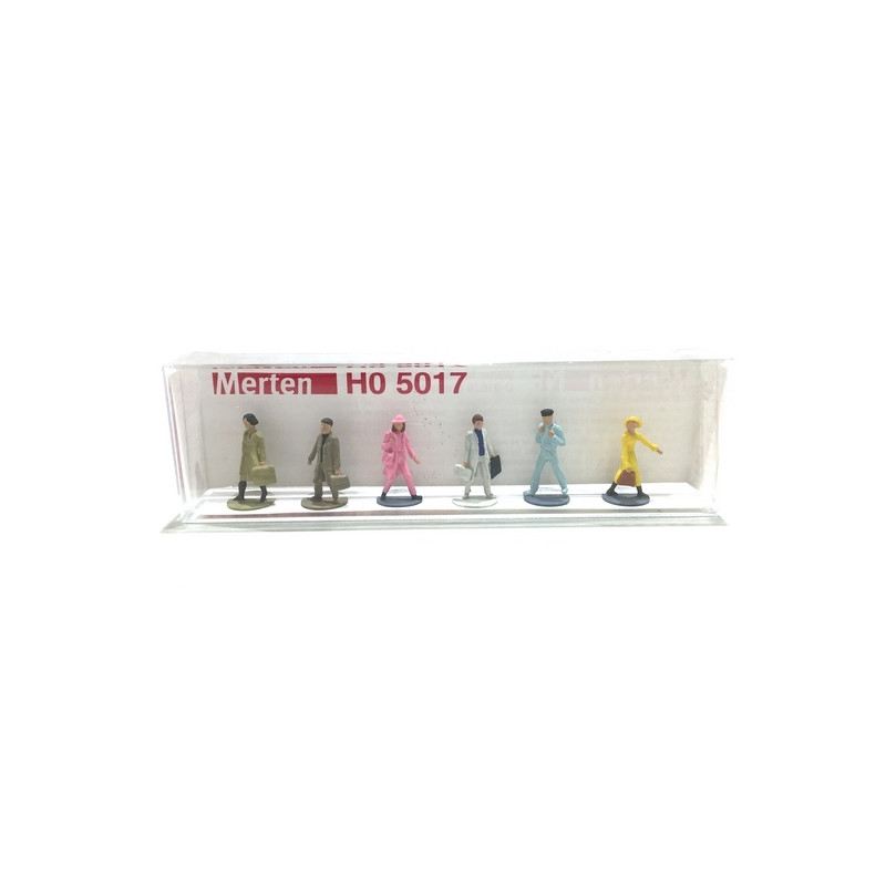 6 Voyageurs - HO 1/87 - MERTEN 215017