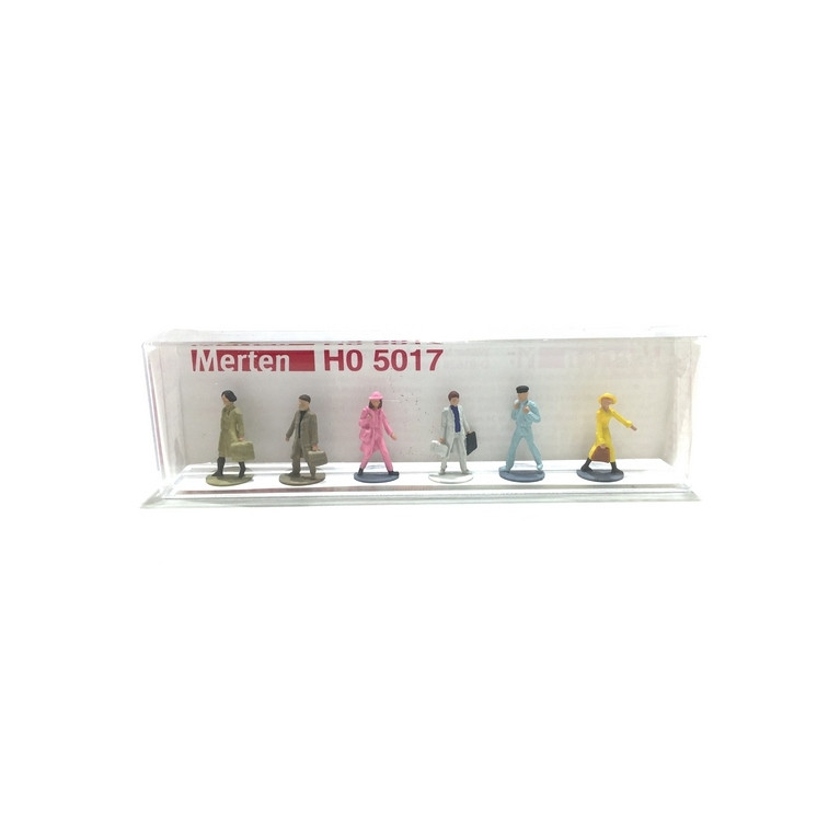 6 Voyageurs - HO 1/87 - MERTEN 215017