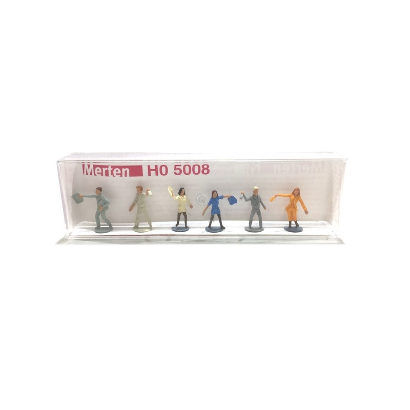 6 Personnages avec déchets - HO 1/87 - MERTEN 215008