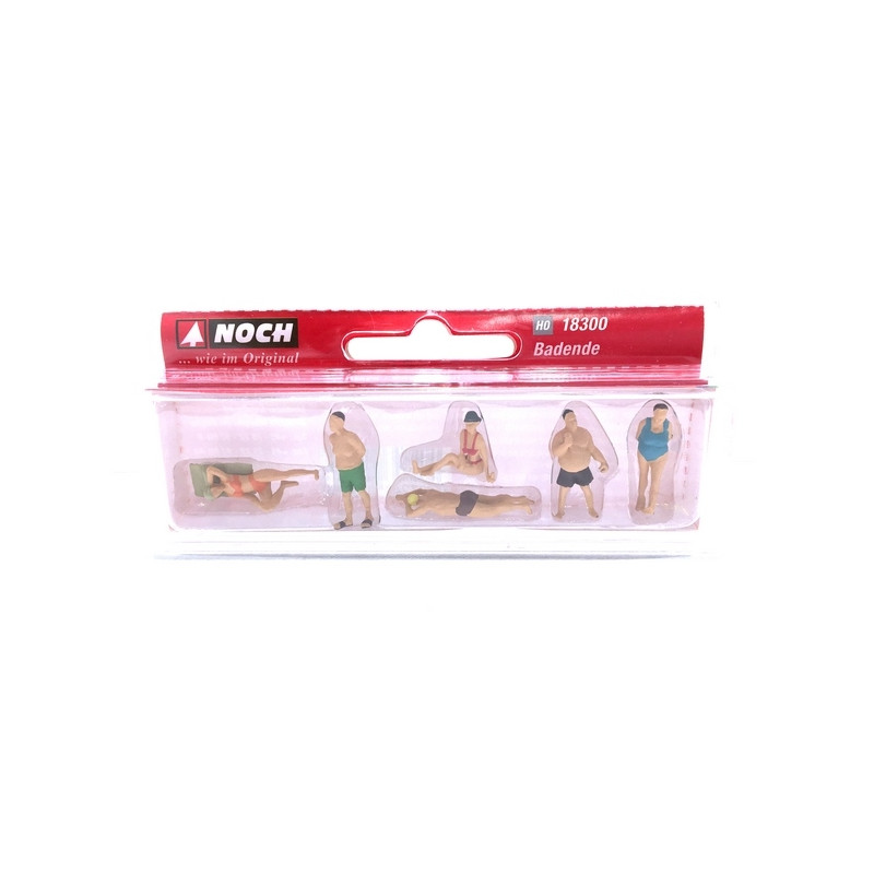 6 personnages à la plage -HO 1/87-NOCH 18300