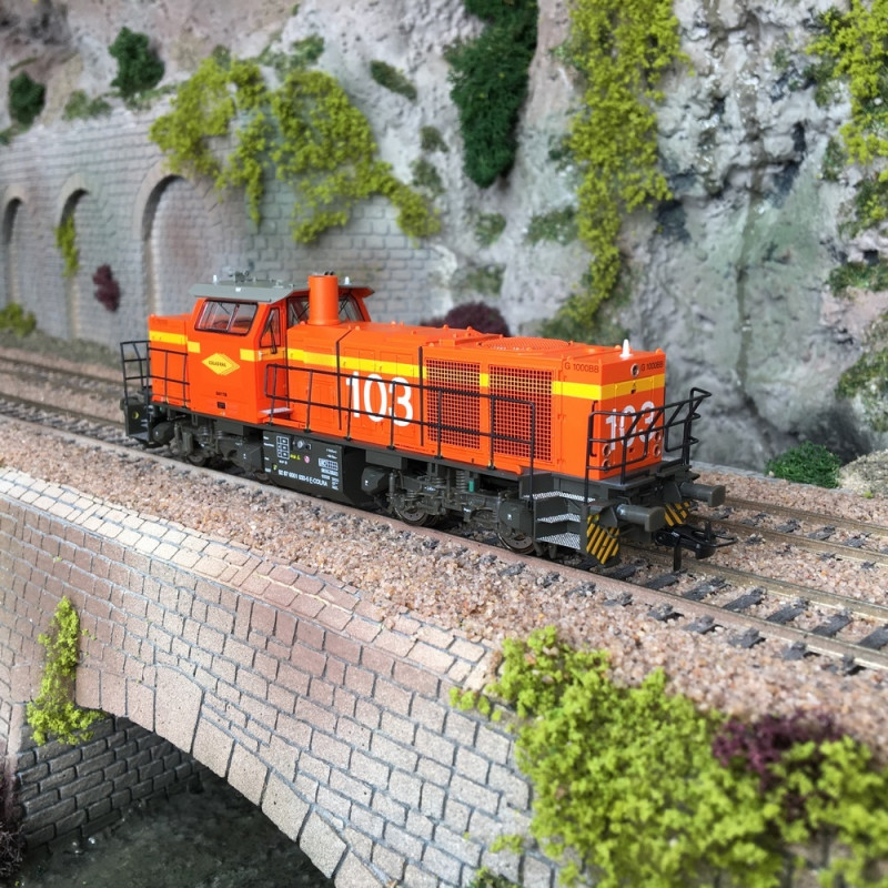 Locomotive diesel Vossloh G1000 COLAS RAIL 103, Ep VI-HO 1/87-Mehano 90268