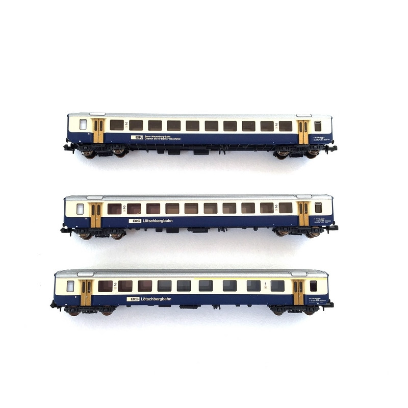 3 voitures unifiées EW1 BLS Ep IV-N 1/160- PIKO 94395
