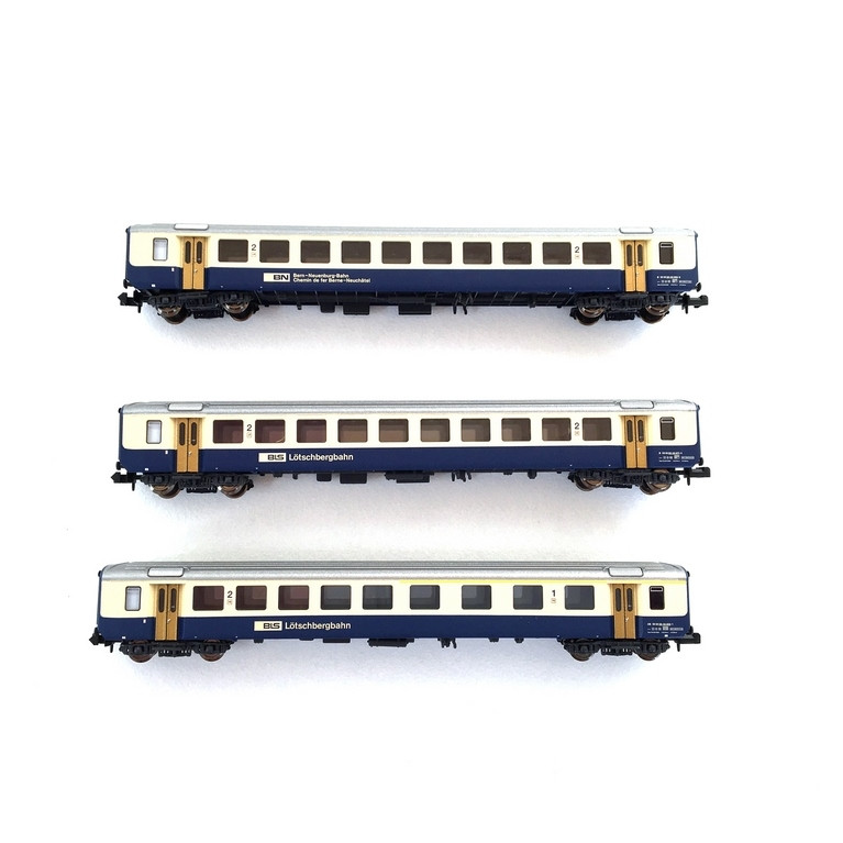 3 voitures unifiées EW1 BLS Ep IV-N 1/160- PIKO 94395