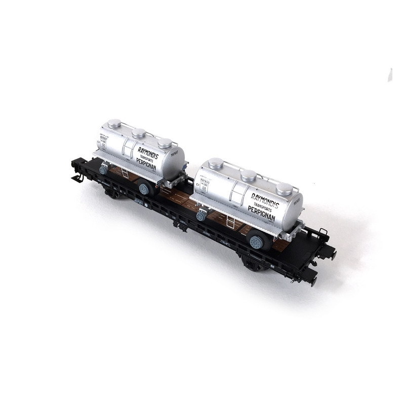 Wagon UFR Bi Porteur SNCF Ep III -HO 1/87-REE WB615